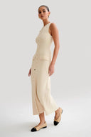 Womens Sleeveless Knit Dress Long Bodycon Button Front