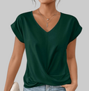 Slimming V-Neck Top for Women – Tummy Control Design