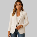 Women’s Fitted Blazer – Tailored Stretch Jacket for Smart-Casual Style