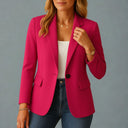 Women’s Fitted Blazer – Tailored Stretch Jacket for Smart-Casual Style