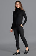 Women's Lightweight Roll Neck Cotton Jumper – Long Sleeve Knit