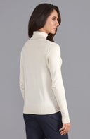 Women's Lightweight Roll Neck Cotton Jumper – Long Sleeve Knit