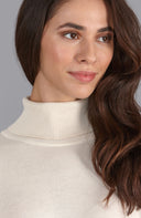Women's Lightweight Roll Neck Cotton Jumper – Long Sleeve Knit