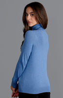Women's Lightweight Roll Neck Cotton Jumper – Long Sleeve Knit