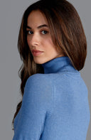 Women's Lightweight Roll Neck Cotton Jumper – Long Sleeve Knit