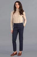 Women's Lightweight Roll Neck Cotton Jumper – Long Sleeve Knit