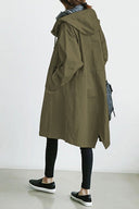 Women’s Waterproof Trench Coat with Hood – Stylish Rain Jacket