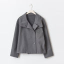 Luxury Women’s Double-Breasted Short Coat – Elegant Style