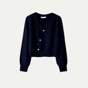 Women’s Merino Wool Cardigan – Premium V-Neck with Asymmetric Buttons