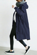 Women’s Waterproof Trench Coat with Hood – Stylish Rain Jacket