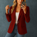 Women’s Fitted Blazer – Tailored Stretch Jacket for Smart-Casual Style