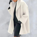 Women’s Long Winter Coat – Elegant Warm Jacket with Button Closure