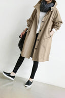 Women’s Waterproof Trench Coat with Hood – Stylish Rain Jacket
