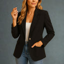 Women’s Fitted Blazer – Tailored Stretch Jacket for Smart-Casual Style