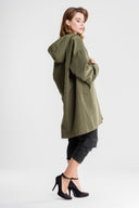 Women’s Waterproof Hooded Windbreaker – Oversized Rain Jacket