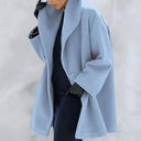 Women’s Long Winter Coat – Elegant Warm Jacket with Button Closure