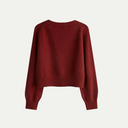 Women’s Merino Wool Cardigan – Premium V-Neck with Asymmetric Buttons