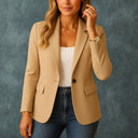 Women’s Fitted Blazer – Tailored Stretch Jacket for Smart-Casual Style