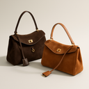 Suede Shoulder Bag – Elegant Handbag