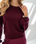 Elegant Bordeaux Jumper – Women’s Knit