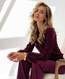 Elegant Bordeaux Jumper – Women’s Knit
