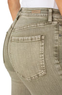 Women’s Cropped Flare Jeans – Stylish Frayed Hem Detail