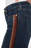 Stride Wide-Leg Trousers with Velvet Trim – Elegant Women’s Tailored Pants