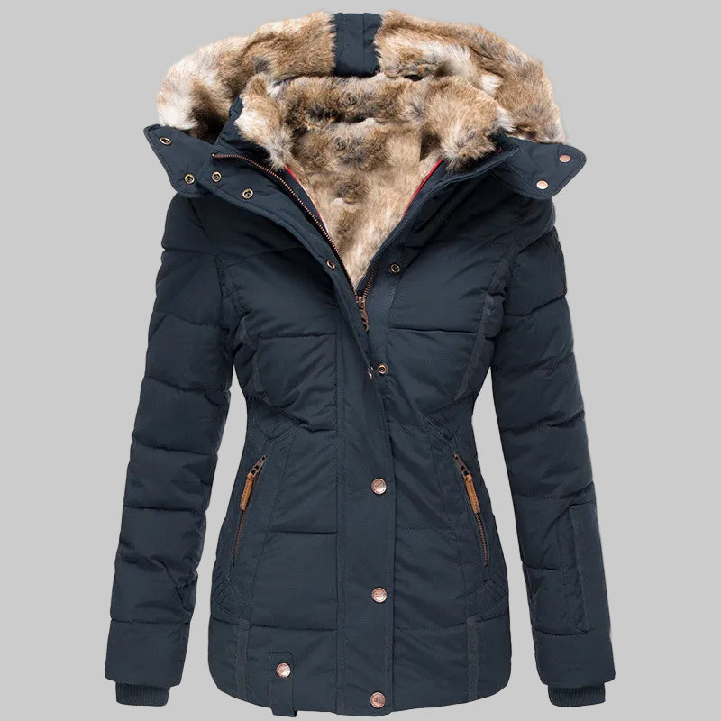 Comfortable Warm Winter Fur Jacket for Cold Weather