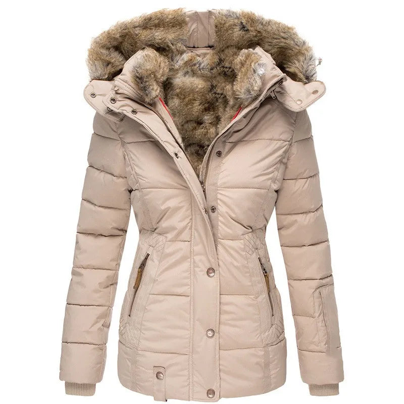 Comfortable Warm Winter Fur Jacket for Cold Weather