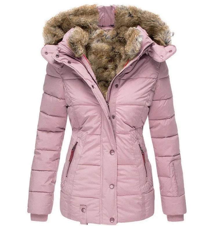 Comfortable Warm Winter Fur Jacket for Cold Weather