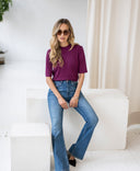 Women’s Flared Jeans – Stonewash Denim Classic