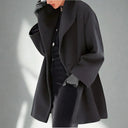 Women’s Long Winter Coat – Elegant Warm Jacket with Button Closure