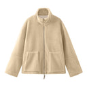 Cozy Women's Oversized Fleece Jacket – Casual Outerwear