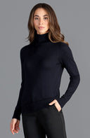 Women's Lightweight Roll Neck Cotton Jumper – Long Sleeve Knit