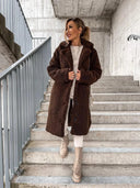 Long Teddy Coat Faux Fur Warm Winter Oversized Jacket