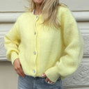 Button Up Knit Cardigan Lightweight Soft Sweater