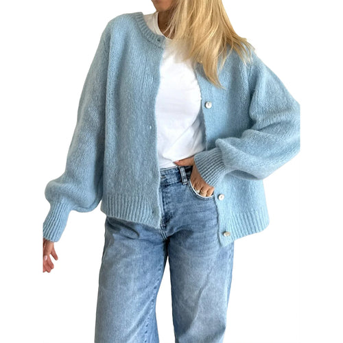 Button Up Knit Cardigan Lightweight Soft Sweater