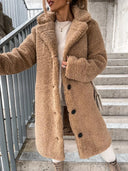 Long Teddy Coat Faux Fur Warm Winter Oversized Jacket