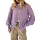 Button Up Knit Cardigan Lightweight Soft Sweater