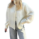 Button Up Knit Cardigan Lightweight Soft Sweater