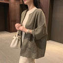 Cotton Linen Top Loose Fit Lightweight Summer Shirt