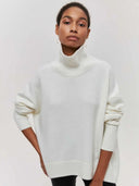 Oversized Turtleneck Sweater Loose Knit Warm Pullover