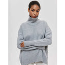 Oversized Turtleneck Sweater Loose Knit Warm Pullover