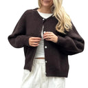 Button Up Knit Cardigan Lightweight Soft Sweater