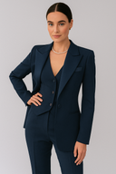 Women’s 3-Piece Suit Set – Tailored Blazer, Waistcoat & Slim-Fit Trousers