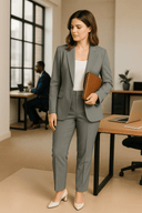Women’s Two-Piece Suit – Elegant Blazer & Trouser Set