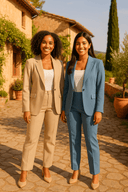 Women’s Two-Piece Suit – Elegant Blazer & Trouser Set