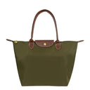Elegance Urban Women’s Handbag – Spacious Nylon Bag with Leather Handles & Button Closure