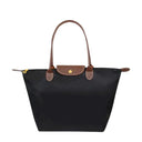 Elegance Urban Women’s Handbag – Spacious Nylon Bag with Leather Handles & Button Closure