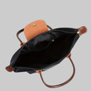 Elegance Urban Women’s Handbag – Spacious Nylon Bag with Leather Handles & Button Closure